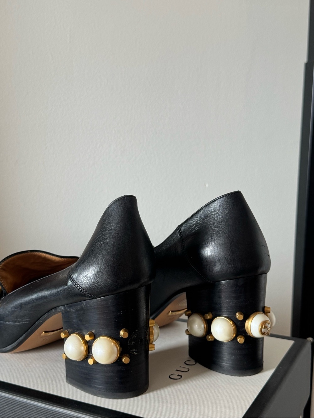Gucci Black Leather Heels - Picture 6 of 12